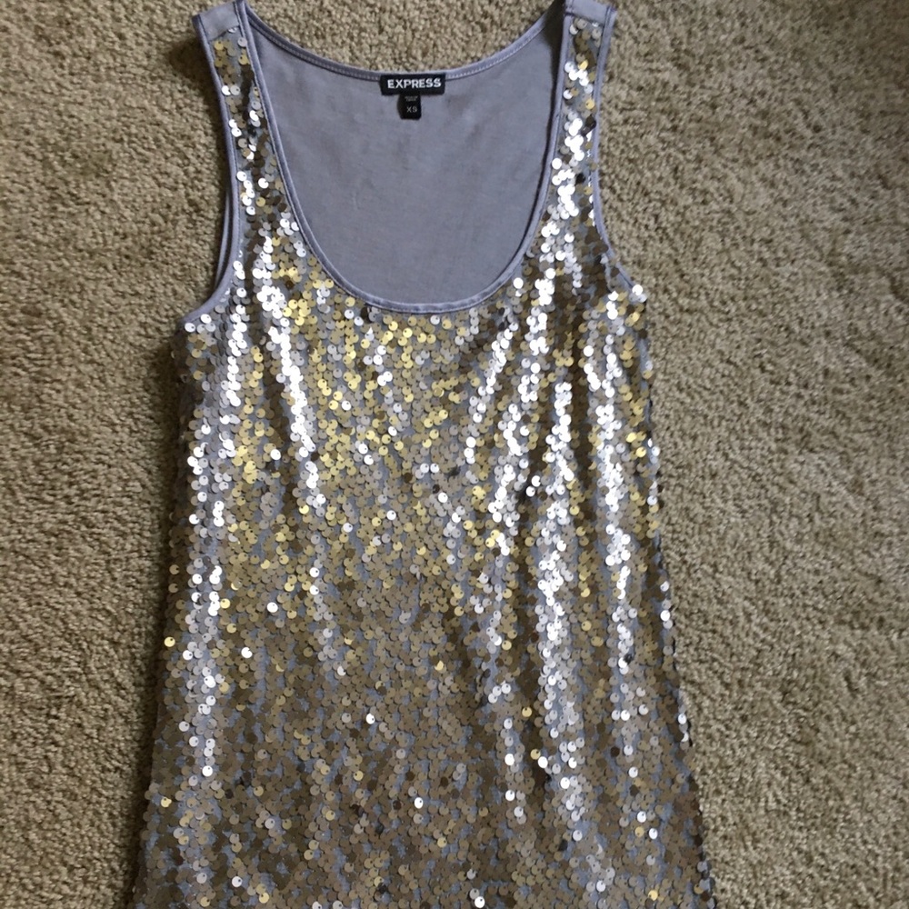 Express XS sequin tank
